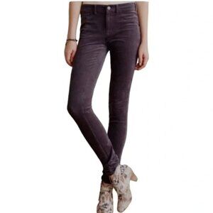 Pilcro and the Letterpress Skinny Pants in Charcoal Gray